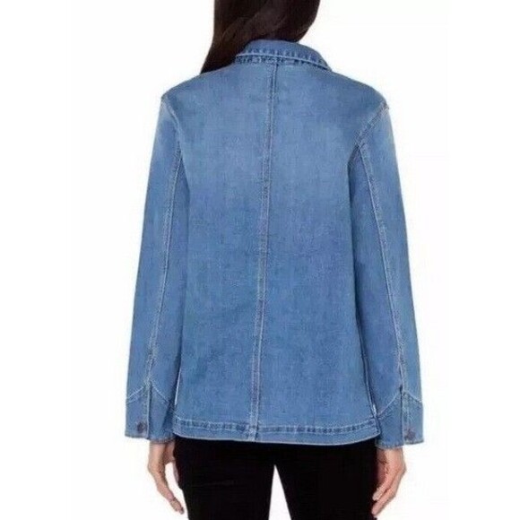 NWT Well Worn Women's Barn Jacket with Three patch pockets, Light Blue, XXL - Picture 2 of 2